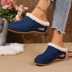 Fashion Plush Slippers Outdoor Wedges Sandals Women's Garden Shoes