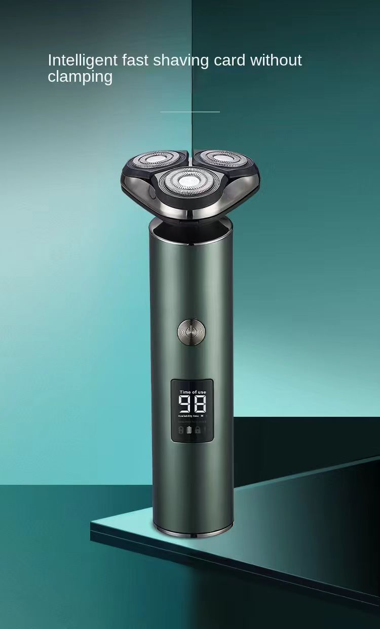 Men's Electric Shaver Triple Head Razor Travel Portable Washable