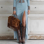 Women's Retro Floral Zipper Dress