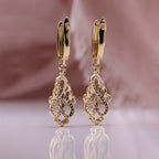 Geometric Rhinestone Earrings Fashion Simple Zircon Earring Women's Jewelry
