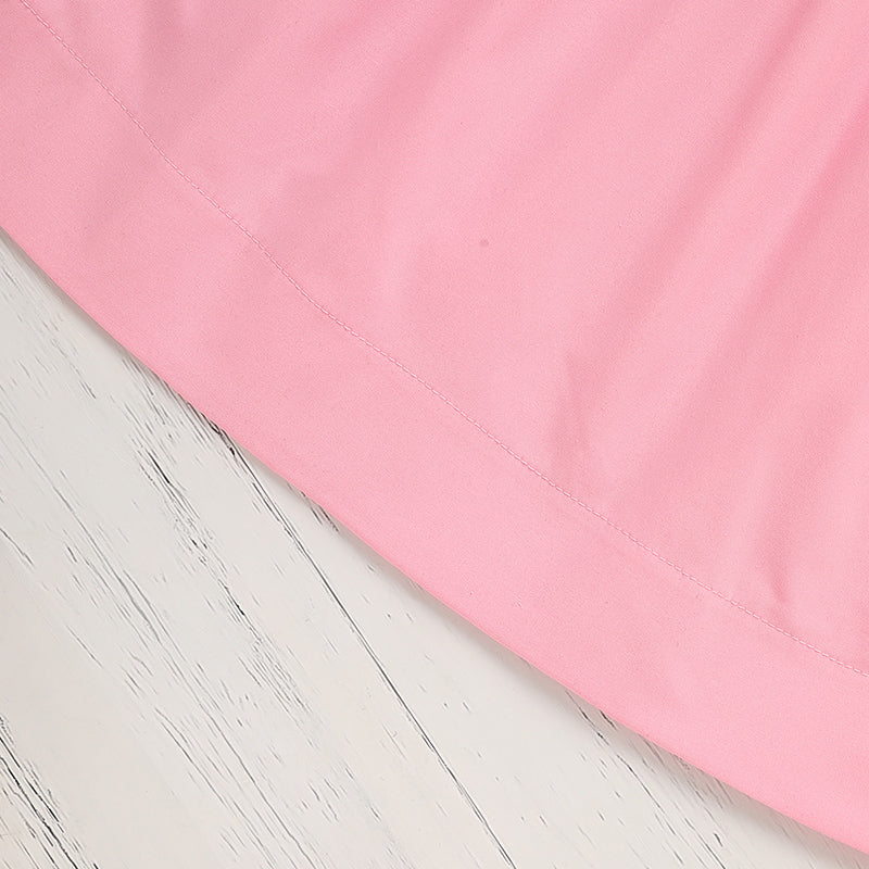 Toddler Baby Girl Spring Tulip Smocked Short Sleeve Dress With Lovely Tulip Embroidery Princess Dresses