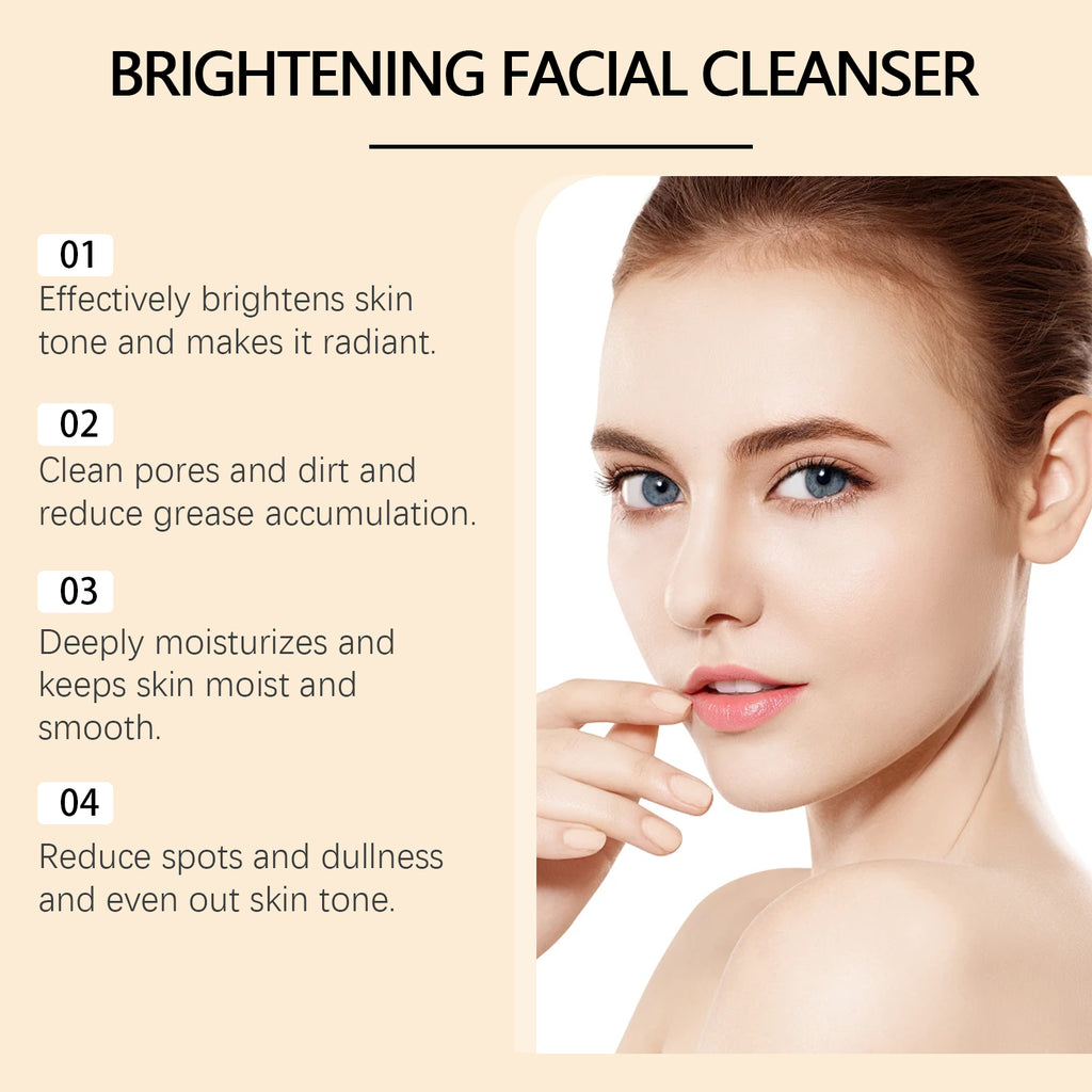 OUHOE Turmeric Cleanser Gently Cleanses Facial Skin, Moistens, Nourishes And Nourishes Skin Without Straining