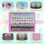 1Pc Kid Baby Toddler Tablet Toy Educational Learning Study Tablet Pad Gift For Aged 2 3 4 5 6 7 Girls Boys