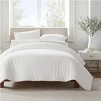Serta Simply Clean Pleated Duvet Cover Queen
