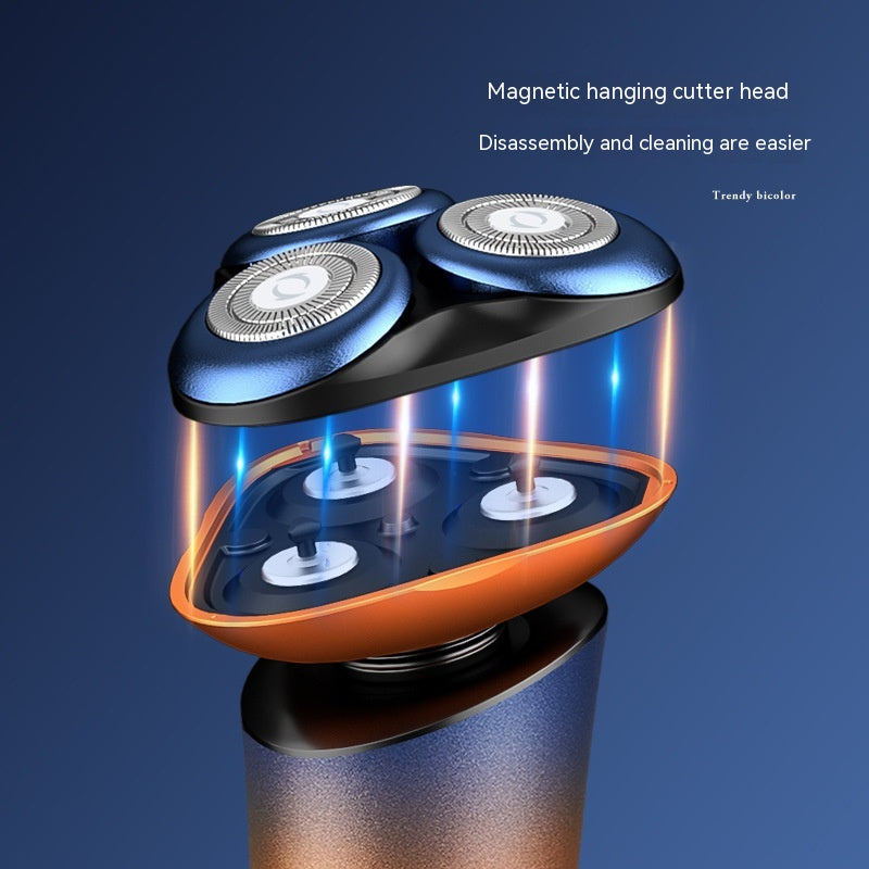 Color Matching Multi functional Shaving Fully Washable Intelligent 3D Floating Magnetic Suction Shaver