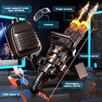 Double-barreled Gatling Water Gun Black New Cool Blue Version Toy