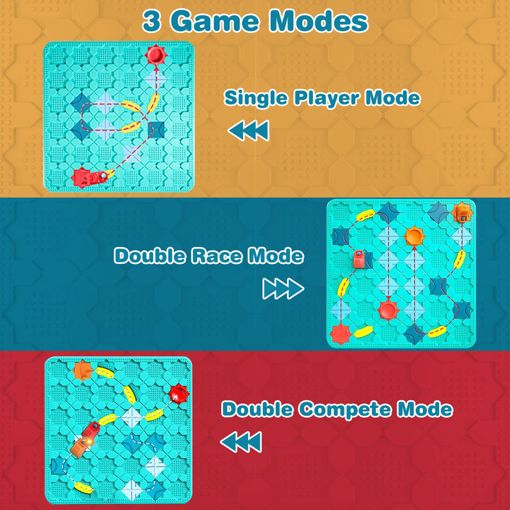 1Pc Kids Logical Road Builder Toy Brain Teasers Puzzles Montessori Toys Preschool Educational Learning Toys Puzzle STEM Board Game For 3 To 8 Years Old Boys Girls Birthday Gift