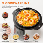 9 In 1 Electric Pressure Cooker, Warmer & Sterilizer, Saute, Slow Cooker, Rice Cooker, Multi-Functional Smart Pot