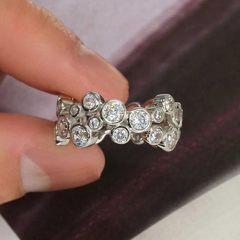 Geometric Circular Ring For Women With A Designer Aesthetic