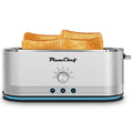 4-Slice Toaster, 7 Settings, Defrost, Reheat, Removable Crumb Tray, Full Body Stainless Steel Housing, Anti-Fingerprint, Anti-Jam, 1350W, Silver, Amazon Resale Prohibited