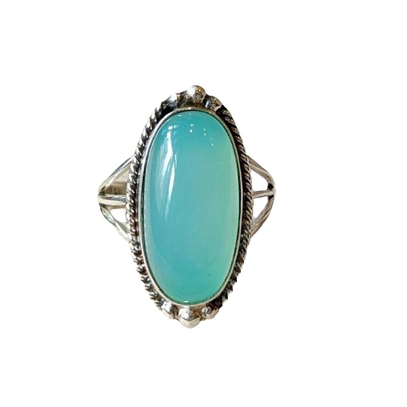 Rectangular D-shaped Vintage Ring For Women