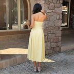 Elegant And Fashionable High-waisted Slip Dress For Women