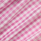 Infant Baby Girls' Valentine's Day Dress Pink Plaid With Heart Embroidery, Smocked Ruffle Sleeves