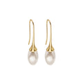 Women's Retro Stylish Water Drop Pearl Earrings
