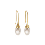 Women's Retro Stylish Water Drop Pearl Earrings