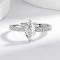Horse-Eye Moissanite Ring For Women Light Luxury With A High-End Vibe