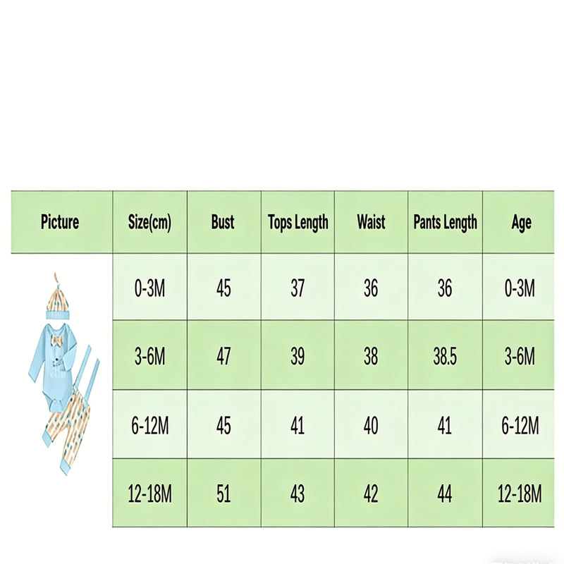 3pcs Set Baby Costume Set, Long Sleeved Letter Rabbit Print Jumpsuit, Carrot Print Suspender Pants, Hat Set