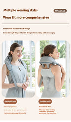 Shoulder Massage Instrument Neck Kneading Hot Compress Multi functional Wireless