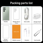 C25 Ultra Unlocked Phone,5G Smartphone 8GB 256GB 7.3-inch Android 14 Cell Phone 6800mAh Large Battery Dual SIM Face GPS