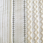 King Cal King Cotton Printed Duvet Cover Set With Chenille