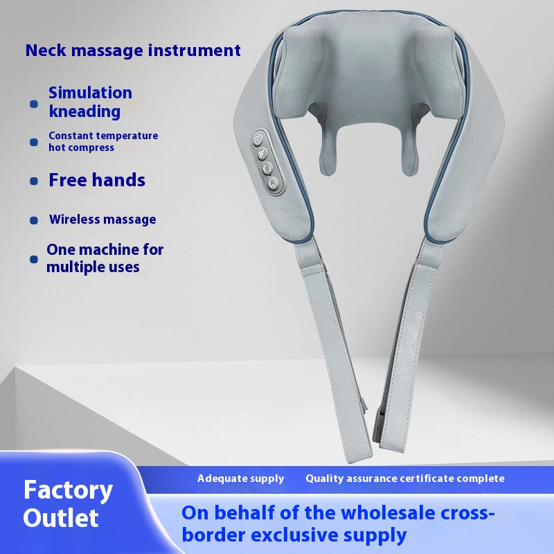 Shoulder Massage Instrument Neck Kneading Hot Compress Multi functional Wireless