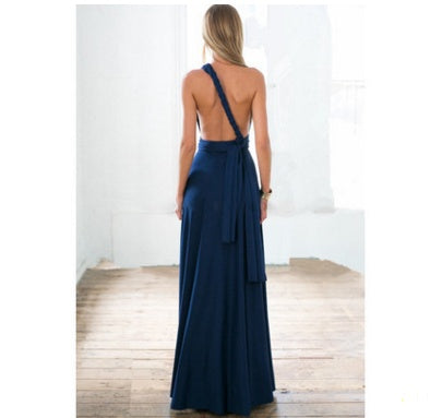 Women's Sexy Long Party Dress Club Floor-Length Summer Backless Bandage Maxi Dress Multiway Bridesmaids Boho Women Dress Vestidos