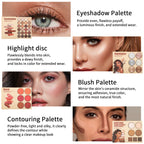 UDAER Beauty Color Bomb 63-Color Makeup Kit - Multi-Function Eyeshadow, Blush, Highlighter & Contour Palette