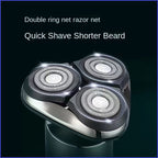 Men's Electric Shaver Triple Head Razor Travel Portable Washable