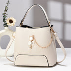 Classy Bucket Bag - Women Pu Leather Shoulder Women Bag Handbag Stylish Women Sling Bag Shoulder Ladies