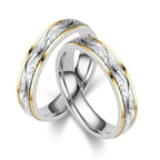 Titanium Steel Couple Rings For Women Non-fading Korean-style Minimalist Design