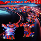Transform Rc Cars For Boys 2.4Ghz Remote Control Car  Scale Transforming Robot, One Button Deformation 360 Rotation Car Toy Gifts For Boys