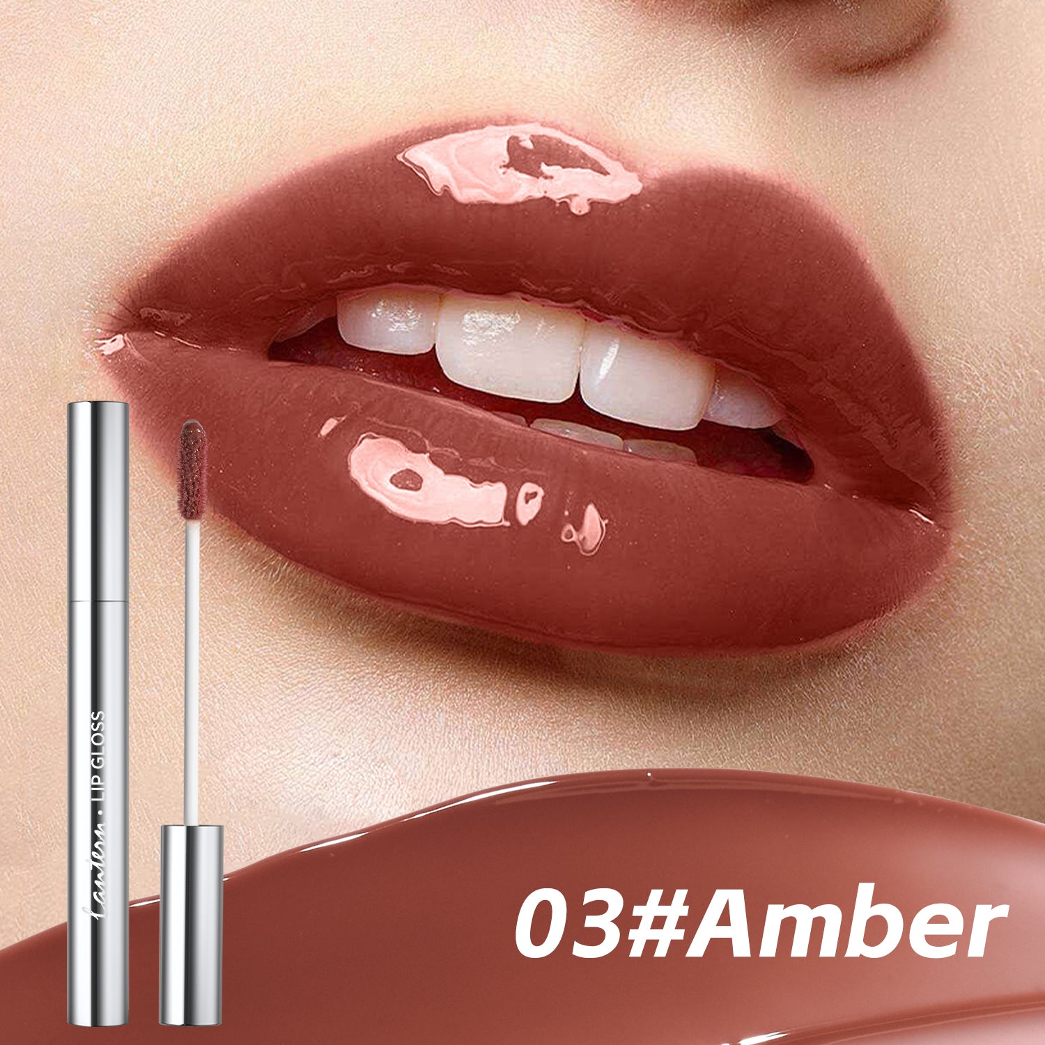4 Colors Lip Gloss,Hydrating Lip Tint,Long Lasting Waterproof, High Shine Glossy Mirror Lip Stain, Long Lasting Moisturizing,Non Sticky, Romantic Lip Gloss Gift For Women