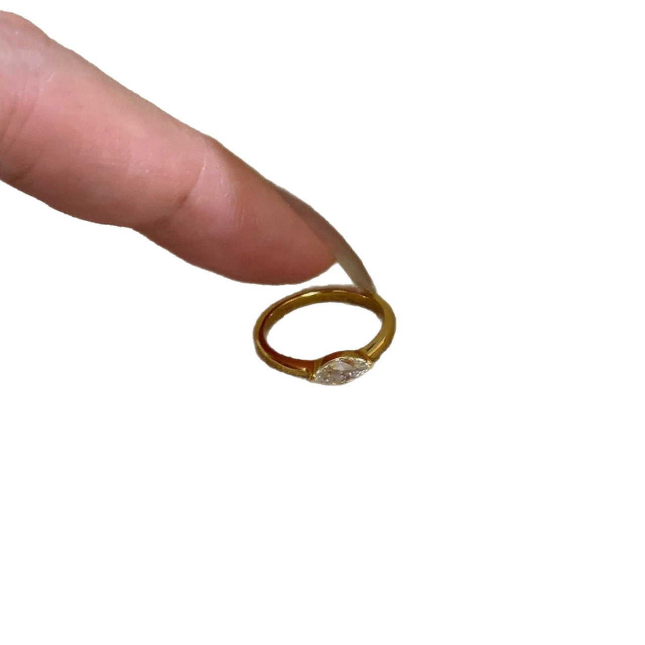 Women's Retro Minimalist Horse-Eye Diamond Ring