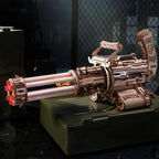 ROKR 3D Puzzle Gatling Gun Model, Adult Wooden 3D Puzzle Rubber Band Gun Toy, Rotating Barrel Machine Gun, Wooden Model Craft Set, Cool Hobby Birthday Gift, Suitable For Males And Teenagers 14 And Up