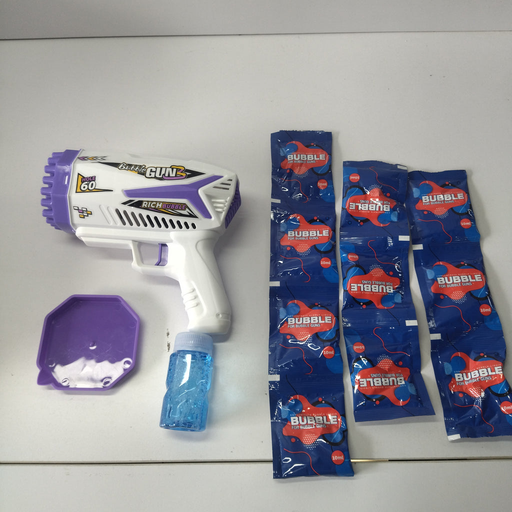 60-hole Bubble Gun - Purple