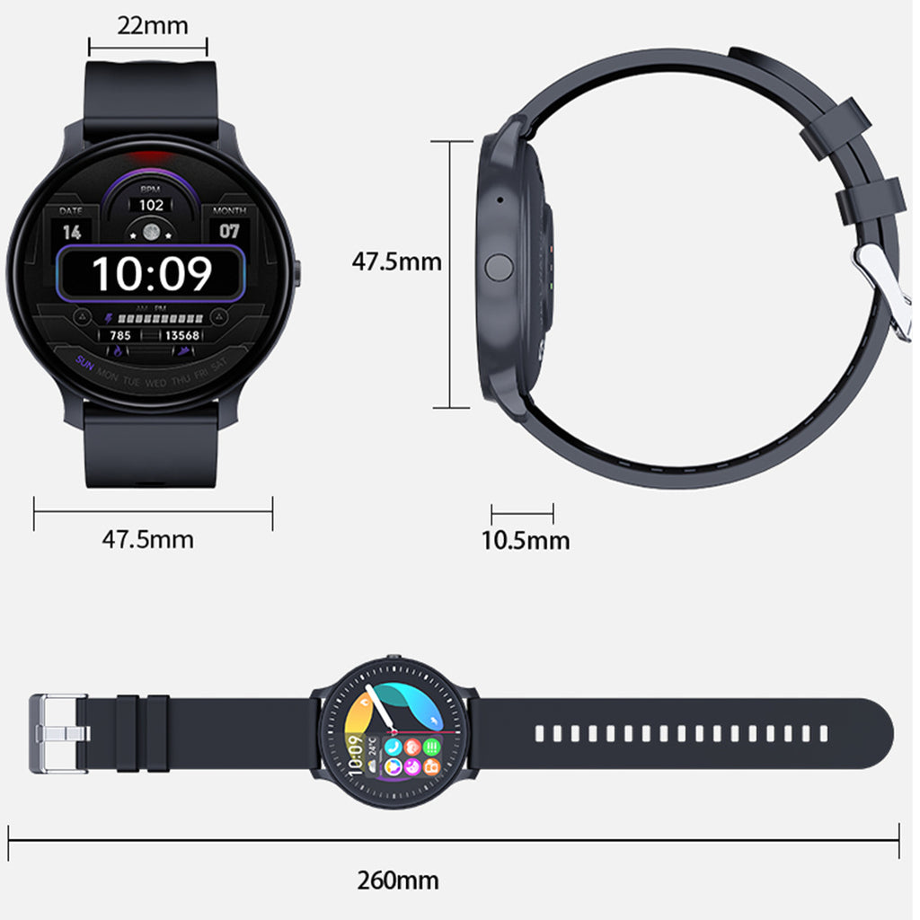 Blood Pressure & Blood Oxygen Health Detection Smart Watch