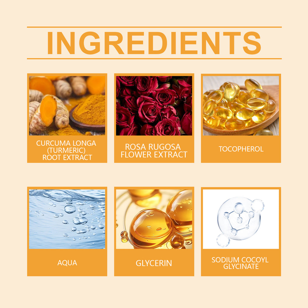 OUHOE Turmeric Cleanser Gently Cleanses Facial Skin, Moistens, Nourishes And Nourishes Skin Without Straining