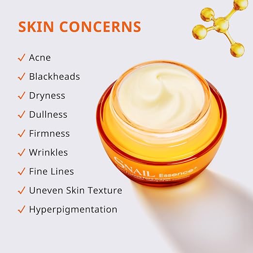 Lacco Snail Essence Moisturizing Face Cream  – Hydrating Daily Facial Lotion for Soft & Smooth Skin