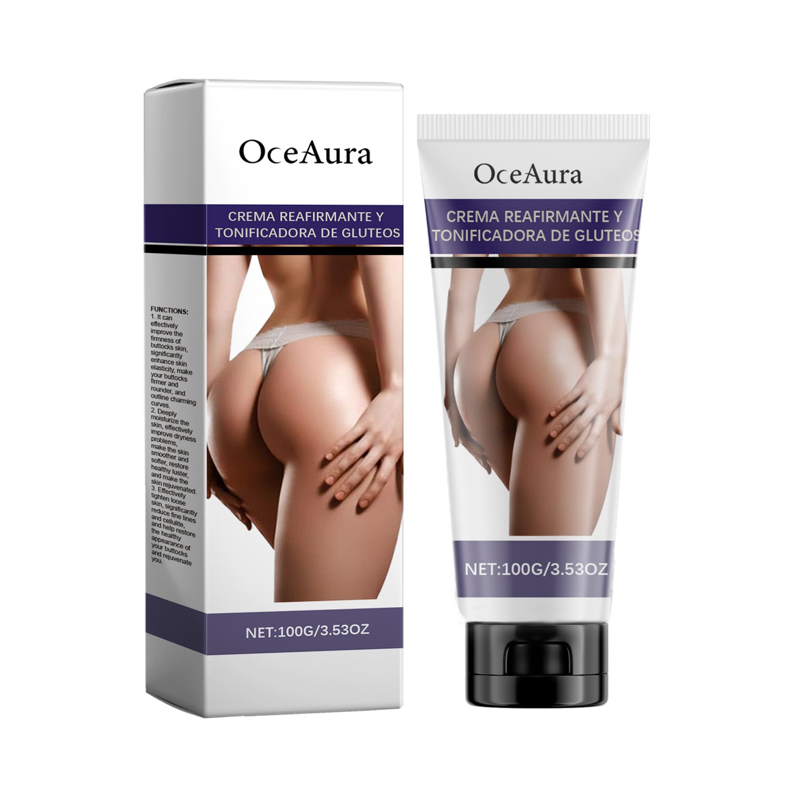OceAura Hip Care Cream Lightens Wrinkles, Softens, Improves Hip Elasticity, Moisturizes And Nourishes Hip Massage