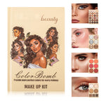 UDAER Beauty Color Bomb 63-Color Makeup Kit - Multi-Function Eyeshadow, Blush, Highlighter & Contour Palette