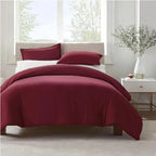 Serta Simply Clean Pleated Duvet Cover Queen
