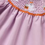 Infant Baby Girls Halloween Dress Ghost Embroidery Dress With Headband Party Costume Dresses