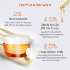 Lacco Snail Essence Moisturizing Face Cream  – Hydrating Daily Facial Lotion for Soft & Smooth Skin