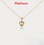 Jinai Heart Zircon Clavicle Necklace Niche And Sophisticated
