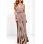 Women's Sexy Long Party Dress Club Floor-Length Summer Backless Bandage Maxi Dress Multiway Bridesmaids Boho Women Dress Vestidos