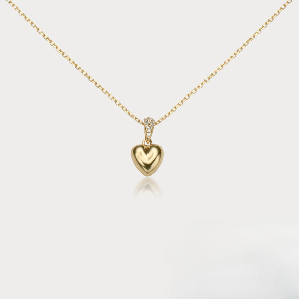 Jinai Heart Zircon Clavicle Necklace Niche And Sophisticated