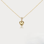 Jinai Heart Zircon Clavicle Necklace Niche And Sophisticated