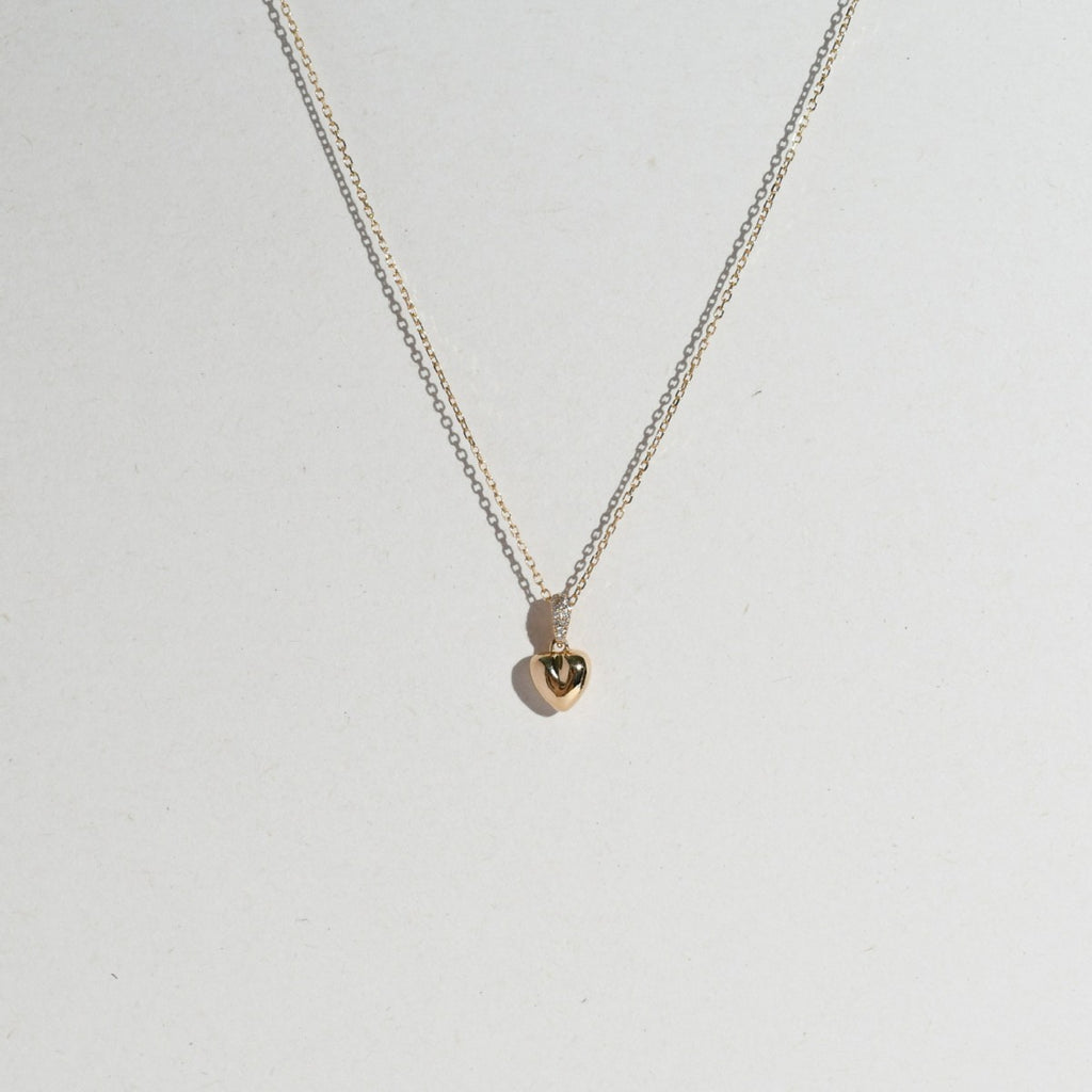 Jinai Heart Zircon Clavicle Necklace Niche And Sophisticated