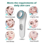 7-in-1 Galvanic Facial Massager Machine – EMS Face Lifting, Skin Tightening & LED Light Therapy Device