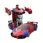 Transform Rc Cars For Boys 2.4Ghz Remote Control Car  Scale Transforming Robot, One Button Deformation 360 Rotation Car Toy Gifts For Boys